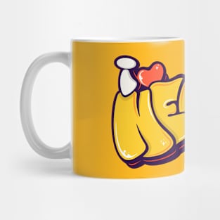 I love Necho Typography Mug